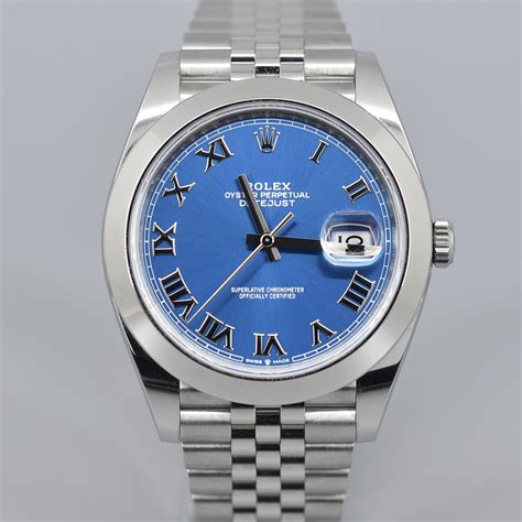 rolex datejust azzuro|Rolex model 126300.